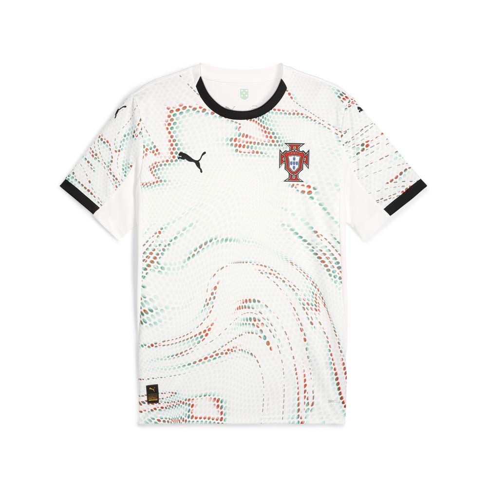 Shop White Mens Portugal Away Crew Neck Short Sleeve Replica