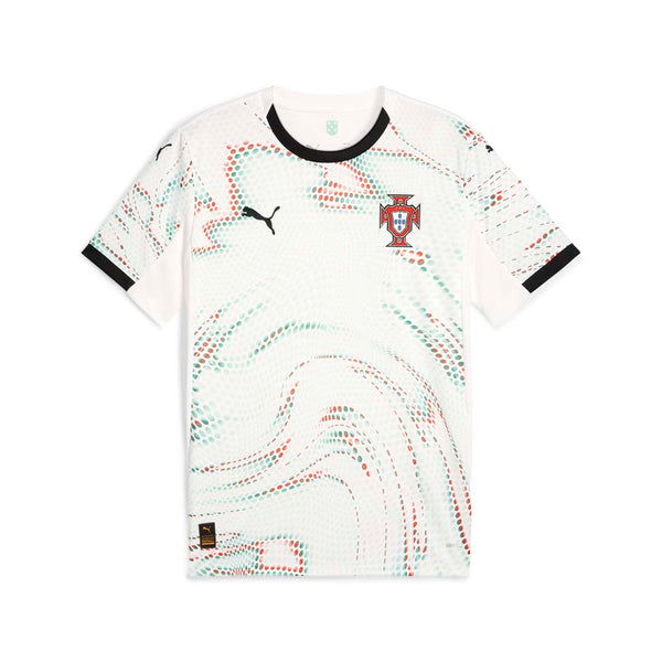 Shop White Mens Portugal Away Crew Neck Short Sleeve Replica