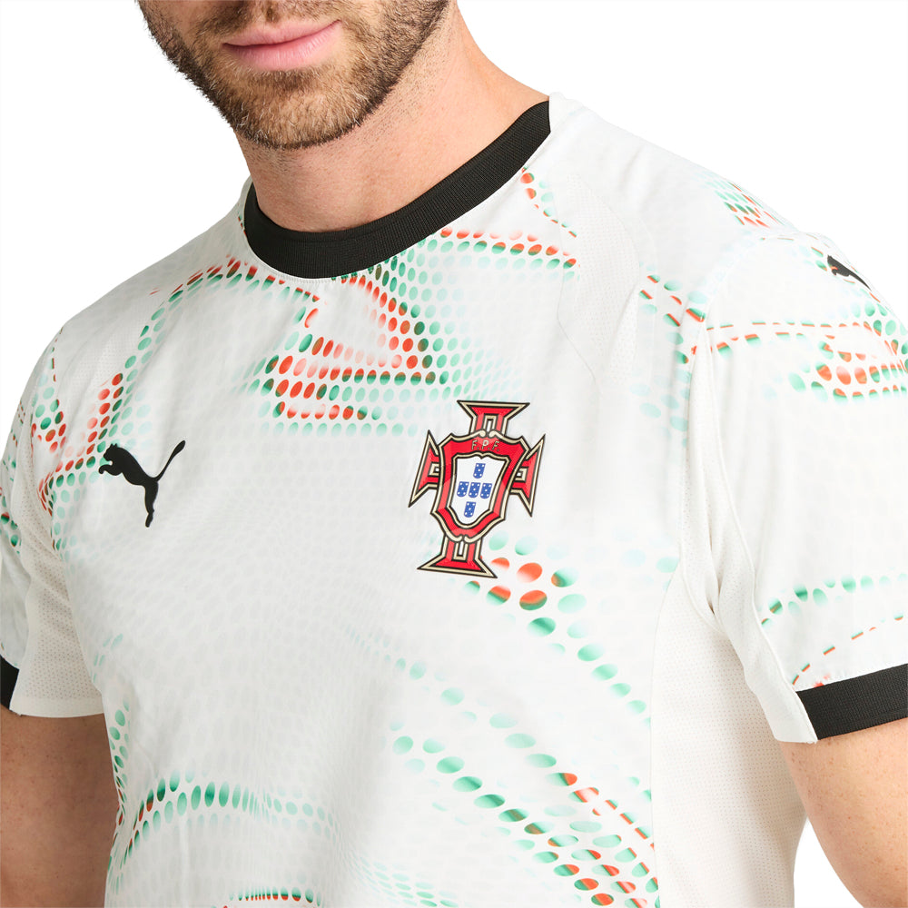 Shop White Mens Portugal '25 Away Crew Neck Short Sleeve Replica