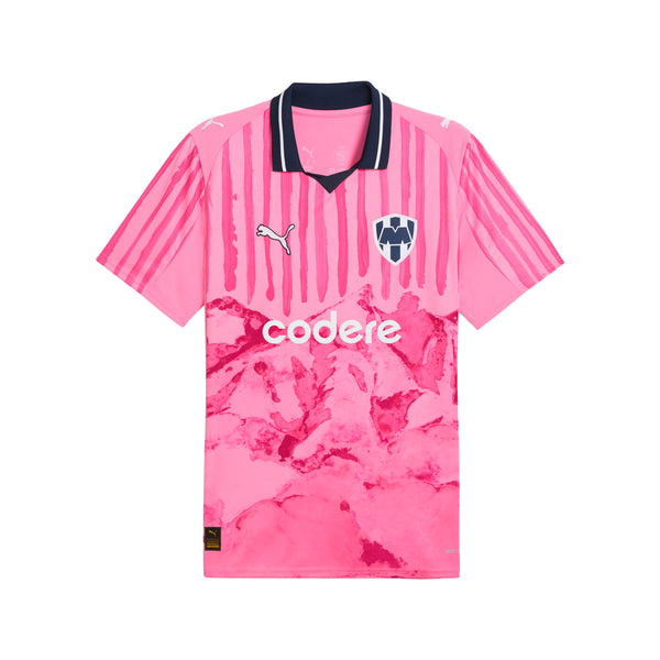 Shop Pink Mens PUMA X KIDSUPER MTY Collared Short Sleeve Replica