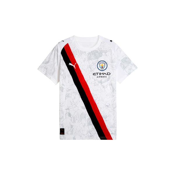 Shop White Boys PUMA X KIDSUPER Manchester City F.C. Crew Neck