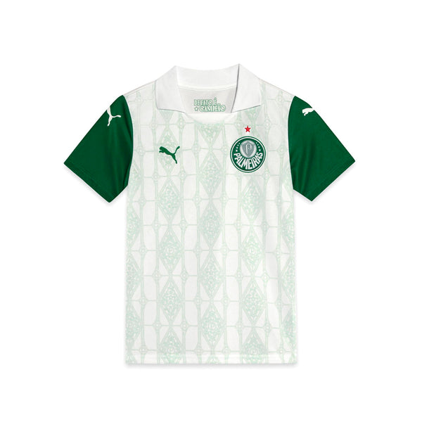 Shop White Boys SE Palmeiras Torcedor '25 Away Soccer Jersey