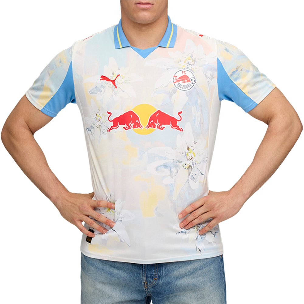 Shop White Mens PUMA X KIDSUPER FC Red Bull Salzburg Crew Neck