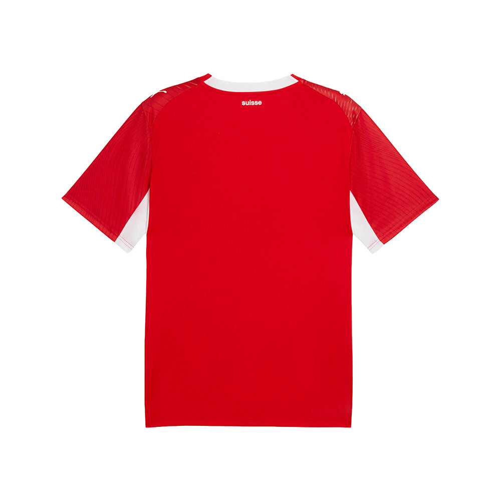 Shop Red Mens SFV Crew Neck Short Sleeve Home Soccer Jersey