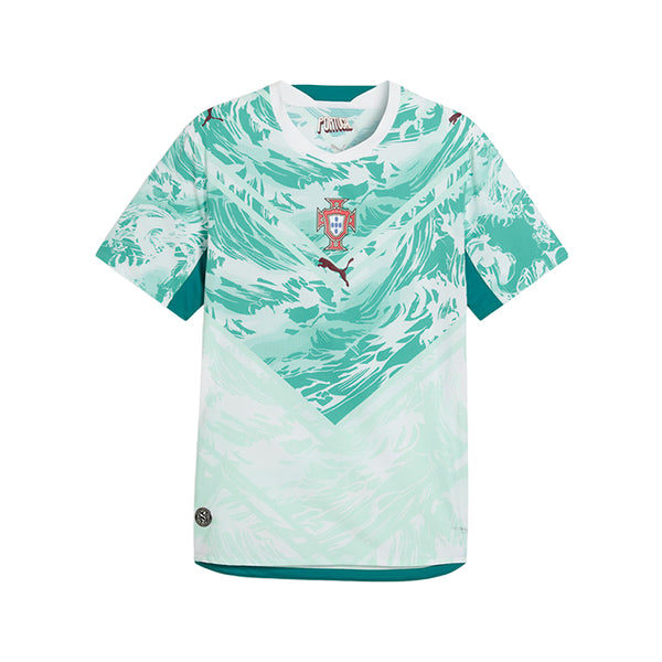 Shop White Mens Portugal Authentic Away Crew Neck Short Sleeve