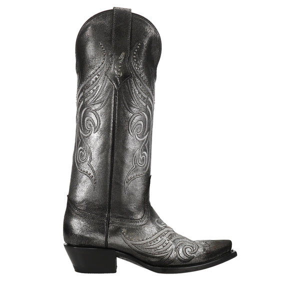 Ferrini Masquerade Copper Metallic Full Grain Leather Snipped Toe Boots