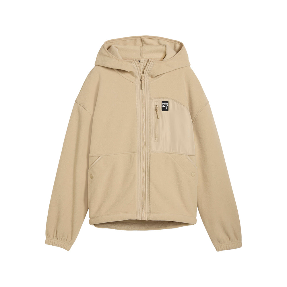 Shop Beige Womens Polar Fleece Full Zip Jacket – Shoebacca