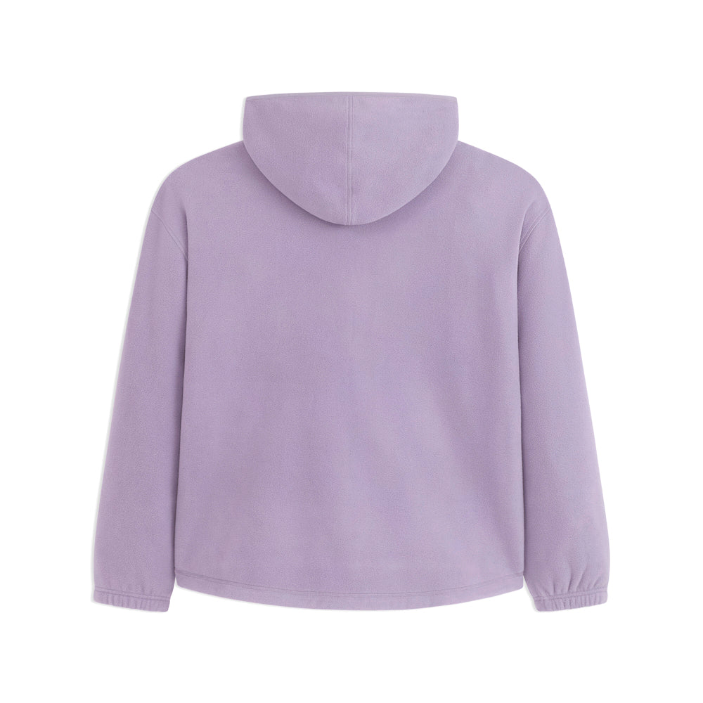 Shop Purple Womens Polar Fleece Hooded Full Zip Jacket – Shoebacca