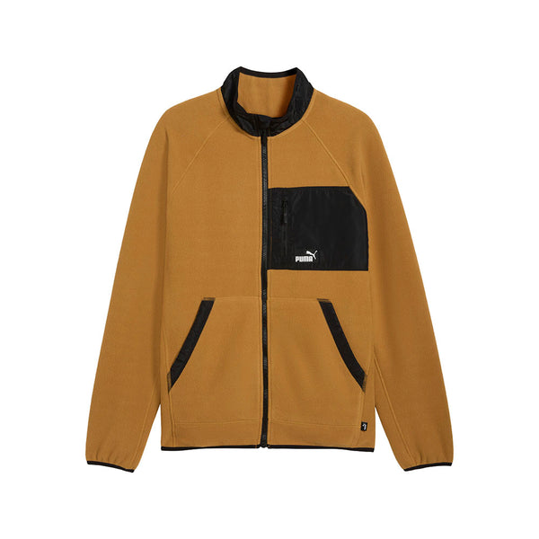Shop Brown Mens Polar Fleece Full Zip Jacket – Shoebacca