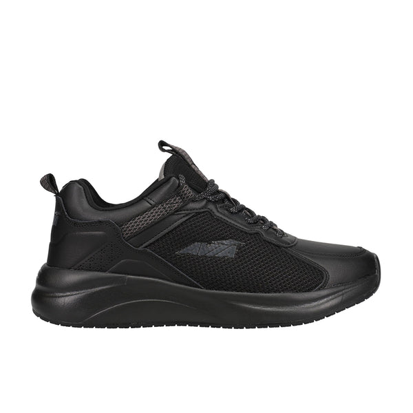 Shop Black Mens Avia Avi-Canyon Slip Resistant Soft Toe Lace Up