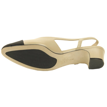 Shop Beige Womens VANELi Aliz Round Toe Slingback Pumps – Shoebacca