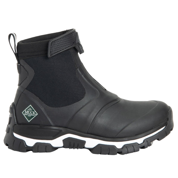 Shop Black Womens Muck Boot Apex Mid Zip Round Toe Pull On Boots