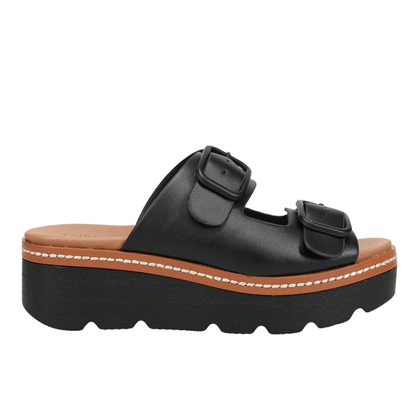 Shop Black Womens Chinese Laundry Surfs Up Platform Slide Sandals