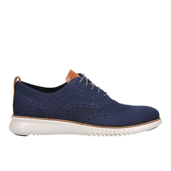 Cole Haan Zerogrand Stitchlite Wingtip Oxford Shoes Mens Sz 12 Blue Knit C27569 Cole Haan Mens 2.Zerogrand Blue Stitchlite Wingtip Oxford  main image 4