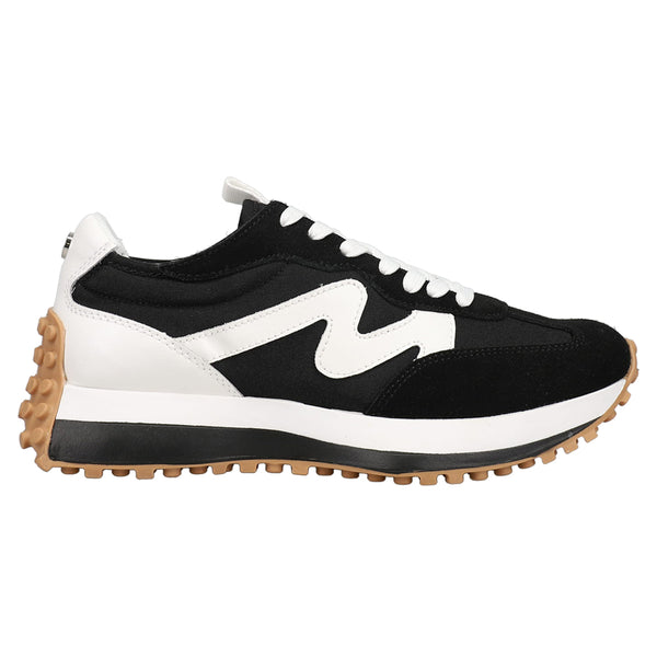 Shop Black Womens Steve Madden Campo Lace Up Sneakers – Shoebacca