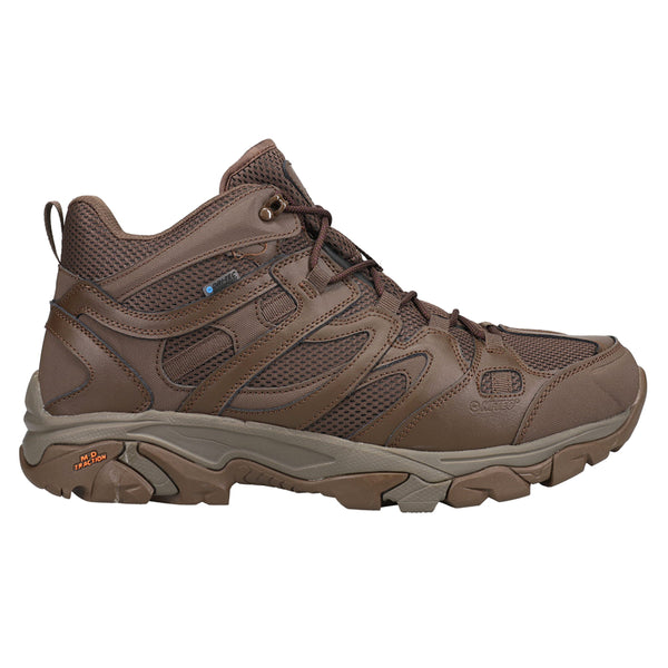 Shop Brown Mens Hi-Tec HT Ravus MID WP Lace Up Hiking Boots