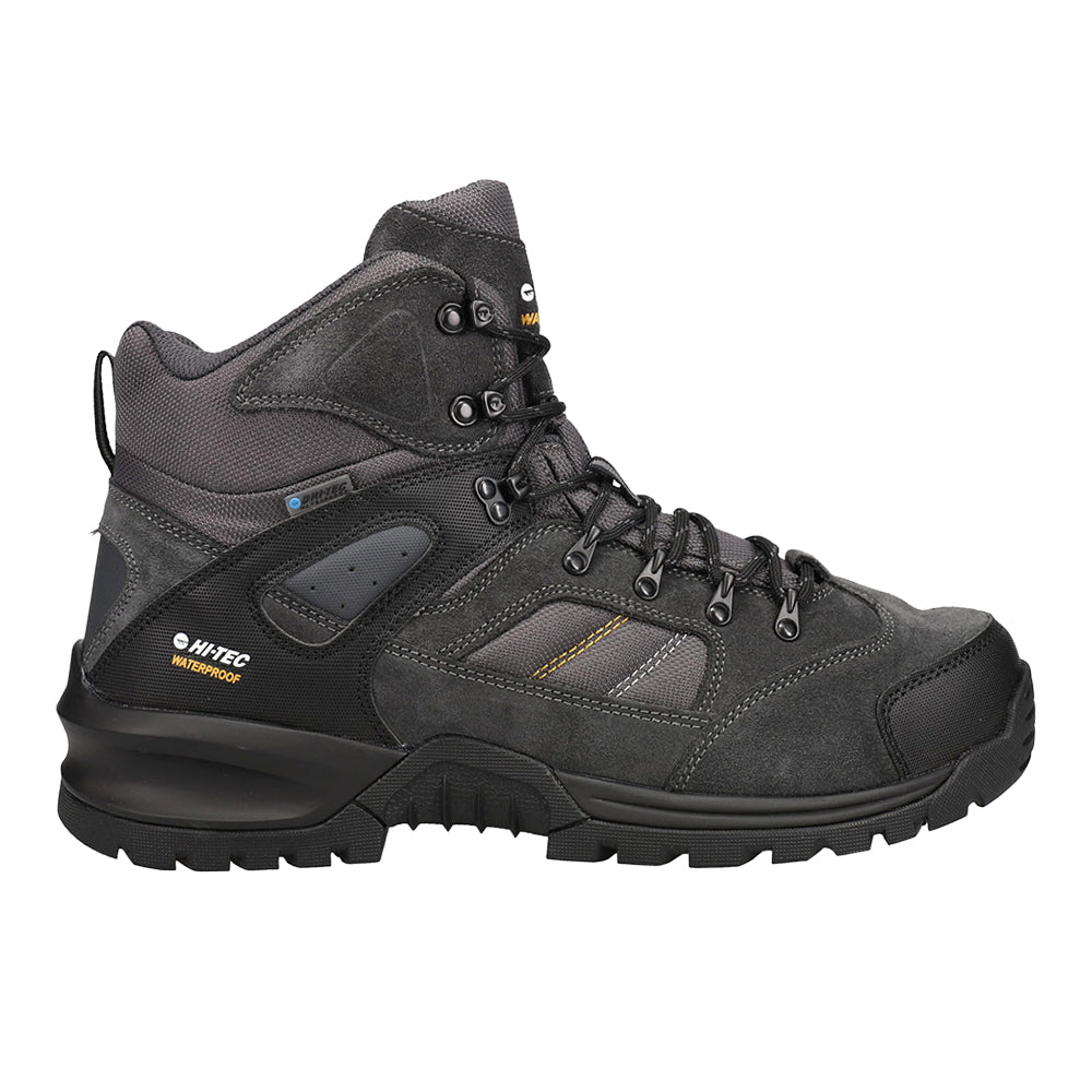 Shop Black Mens Hi-Tec Rock Mid Hiking Boots – Shoebacca display picture 1