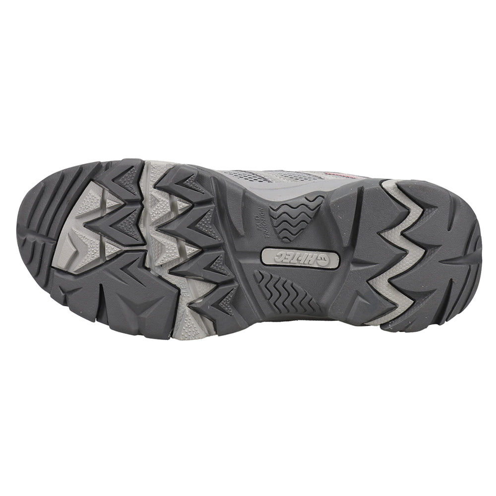 Shop Grey Womens Hi-Tec Apex Lite Mid WP Lace Up Hiking Boots â Shoebacca
