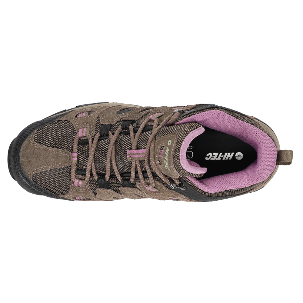 Shop Brown Womens Hi-Tec Apex Lite Mid Waterproof Round Toe Hiking