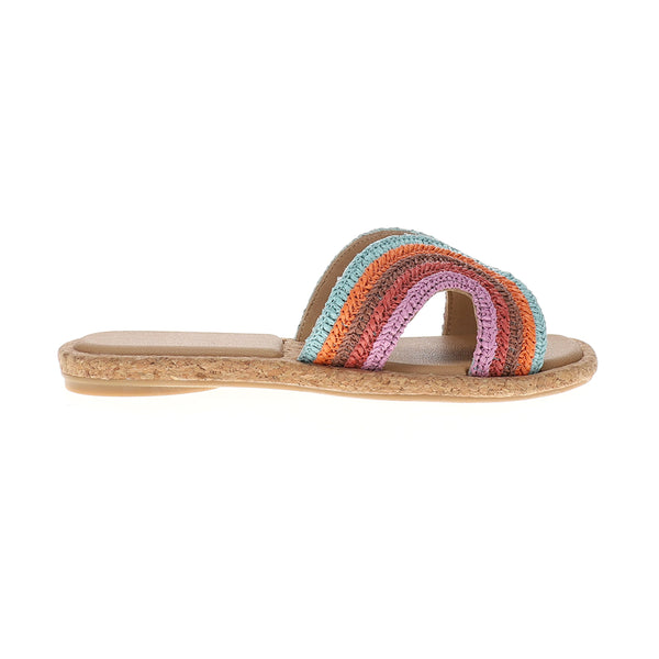 Shop Multi Womens Willow Paisley Slide Sandals – Shoebacca display picture 1