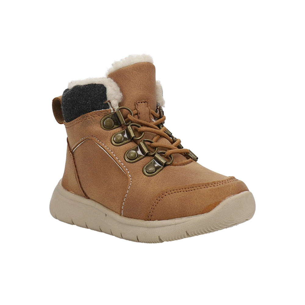 Shop Brown Boys London Fog Fenix Lace Up Boots (Toddler-Little Kid