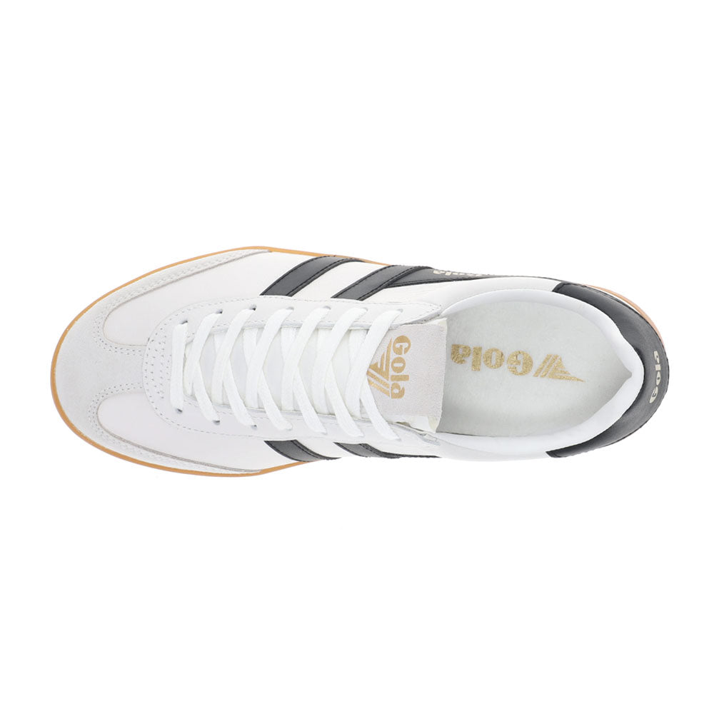 Gola Cyclone And Leather Lace-Up Sneakers in Natural | Lyst