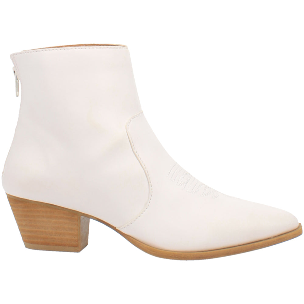 Codewest Booties Shop White Womens Code West Post It Pointed Toe Cowboy Booties – Shoebacca