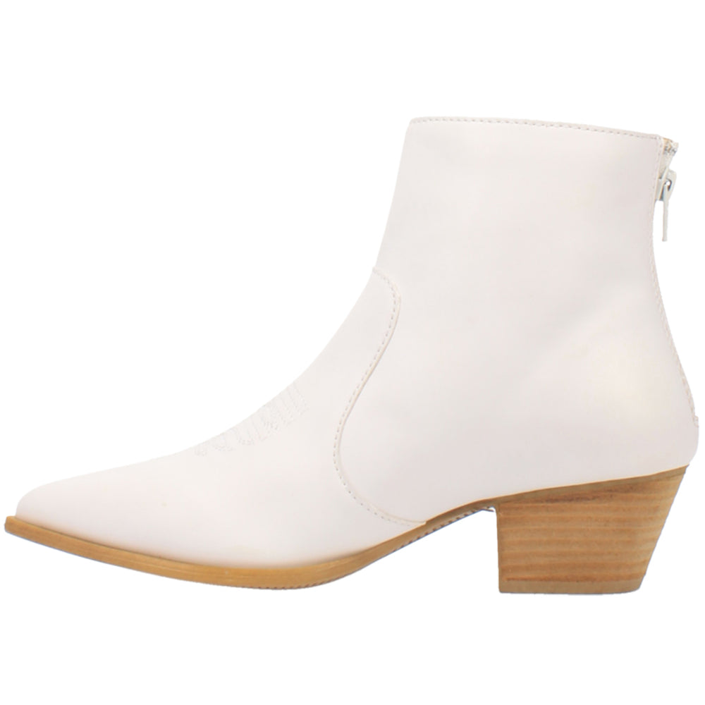 Codewest Booties Shop White Womens Code West Post It Pointed Toe Cowboy Booties – Shoebacca