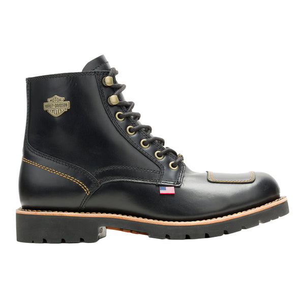 Shop Black Mens Liberty Lace Motorcycle Boots – Shoebacca