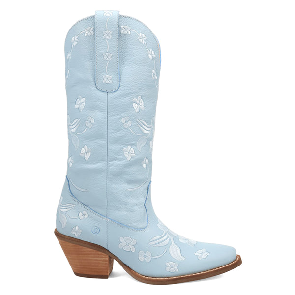Shop Blue Womens Love Bug Floral Embroidered Snip Toe Cowboy Boots