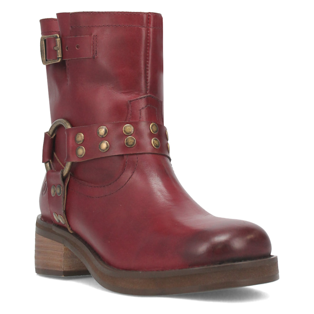 Shop Red Womens Dingo Anarchy Round Toe Motorcycle Boots – Shoebacca