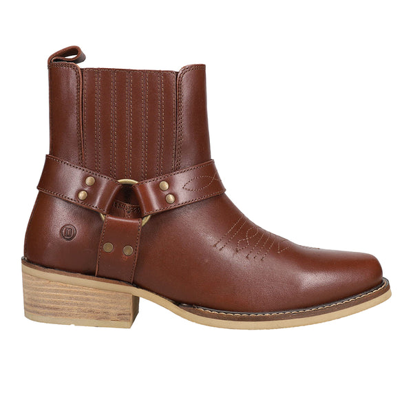 NWOB Dingo Mens Black Bart Square Toe Pull On Casual Boots Ankle - Brown Amazon.com | Dingo Mens Black Bart Pull On Square Toe Casual  main image 2