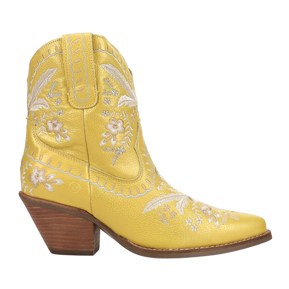 Shop Yellow Womens Dingo Primrose Floral Embroidered Metallic Pull
