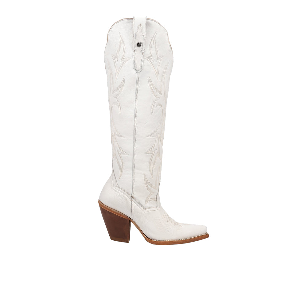 Shop White Womens Blissful Beauty Leather Snip Toe Zippered Cowboy