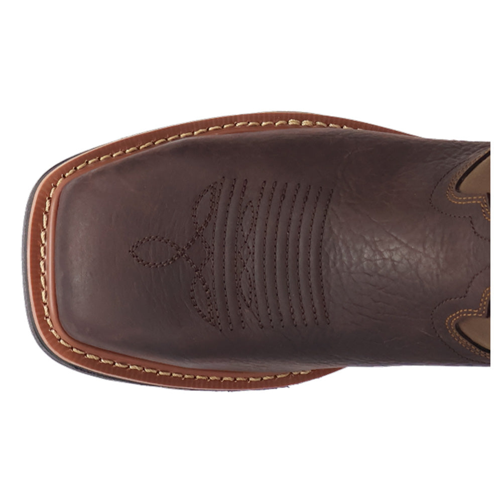 Shop Brown Mens Duster 11 Inch Slip Resistant Steel Toe Work Boots ...