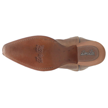 Dan Post Karmel Taupe Leather Snip Toe Western Cowgirl Boots (USA Women Size)