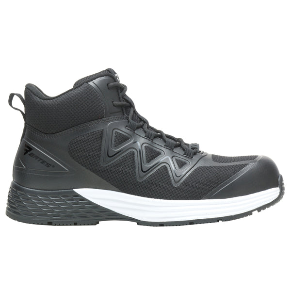 Shop Black Mens Bates Rush Mid Slip Resistant Composite Toe  display picture 1