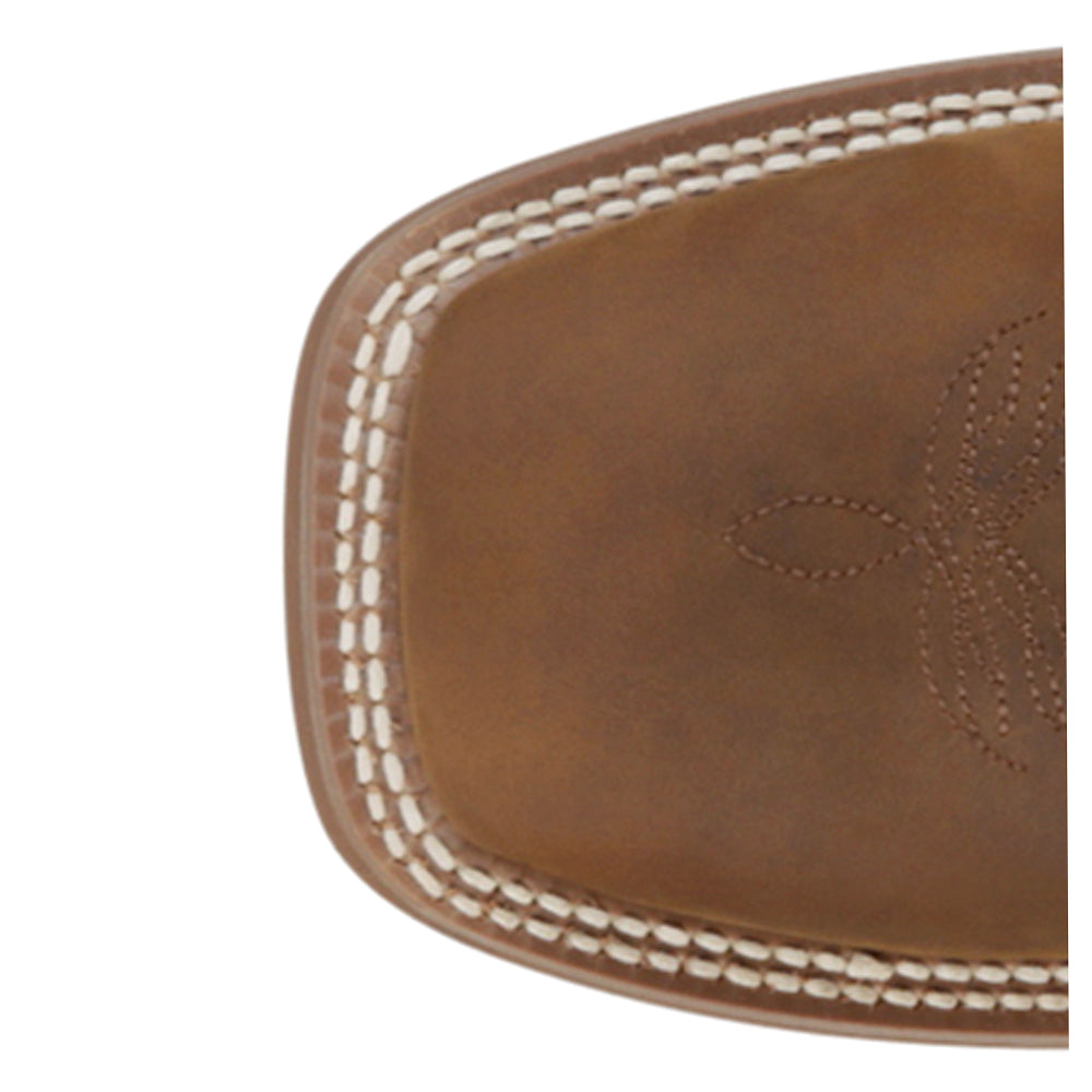 Shop Brown Mens Crazy Buck Square Toe Chelsea Boots – Shoebacca
