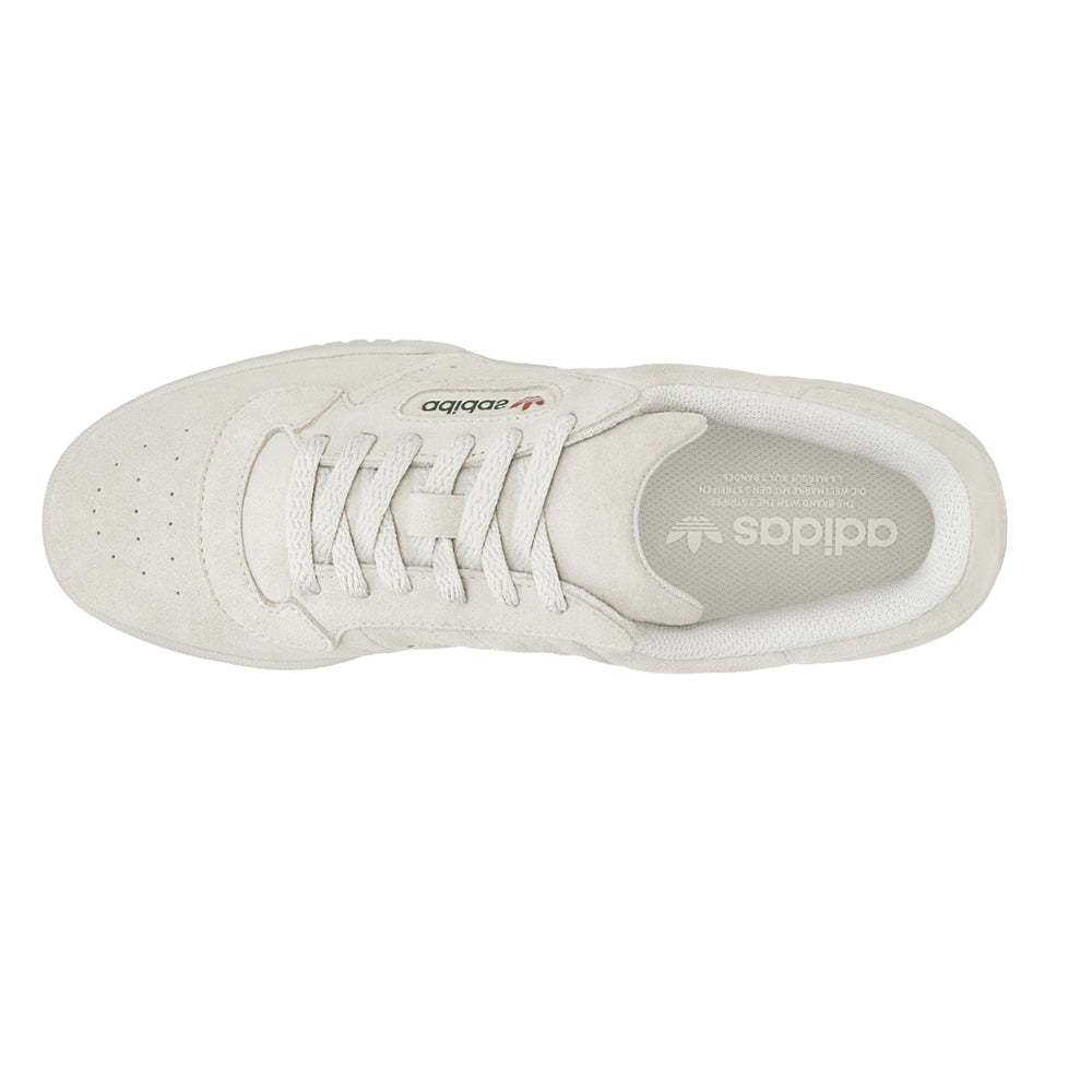 Shop Off White Mens adidas Yeezy PowerPhase Lace Up Sneakers