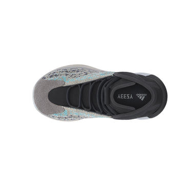 Shop Grey Boys adidas Yeezy Quantum Slip On Sneakers (Little Kid