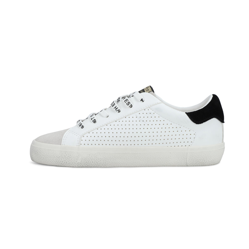 Shop Silver, White Womens Gadol Perforated Metallic Slip On Sneakers â Shoebacca