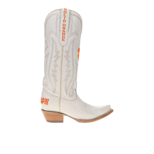 Shop Off White Womens Clemson University Gameday Embroidered Snip