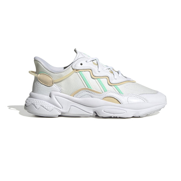 Shop White Womens Ozweego Lace Up Sneakers – Shoebacca