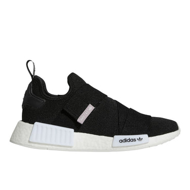 adidas Women's NMD_R1 Slip-On Shoes, Size 5.5, Black/White