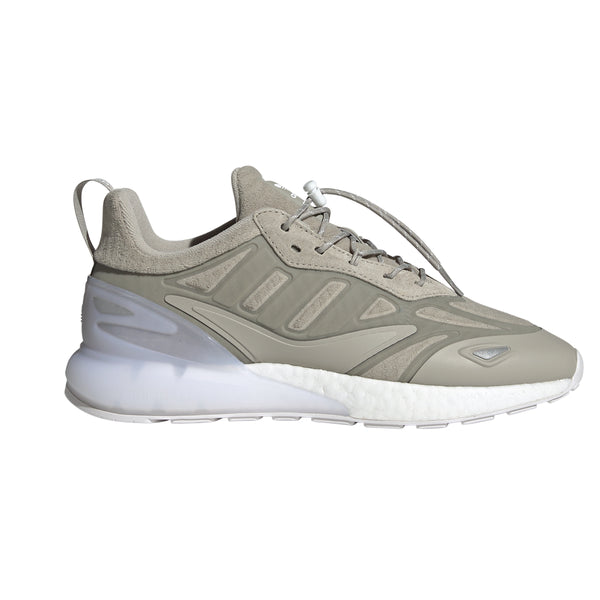 Shop Beige Mens adidas Zx 2K Boost 2.0 Lace Up Sneakers