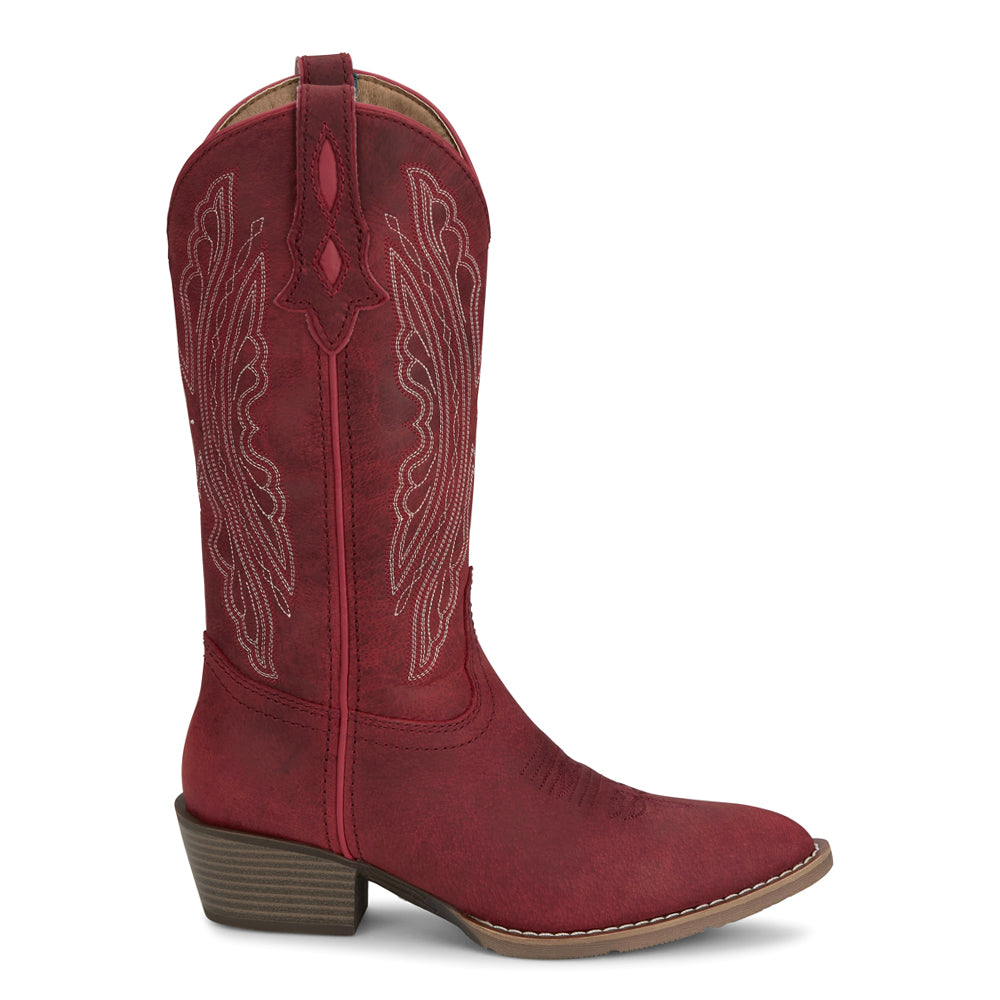 Shop Red Womens Renie Embroidered Round Toe Cowboy Boots – Shoebacca