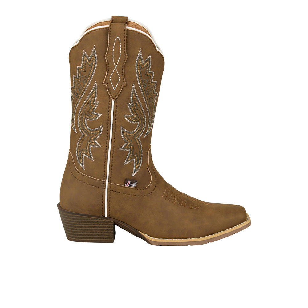 Shop Brown Womens Dee 7 Inch Embroidered Square Toe Pull On Cowboy