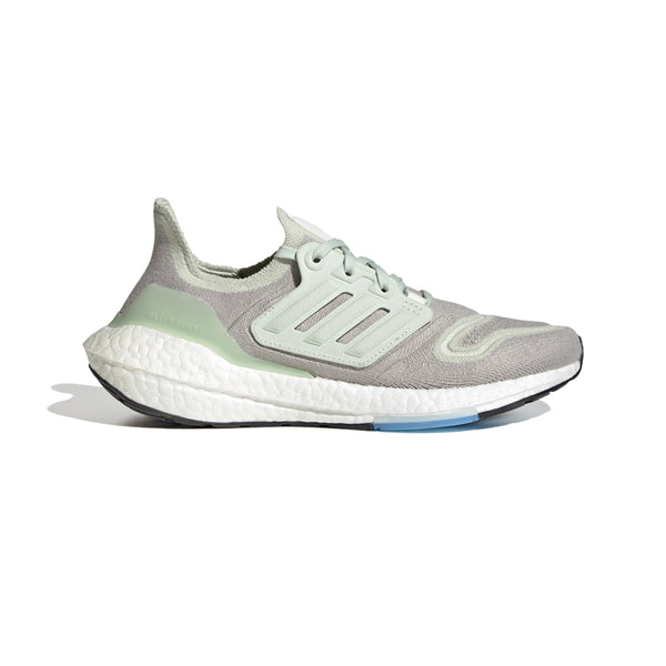 adidas gazelle silver green womens adidas Women's Ultraboost 22 Running Shoes, Size 5.5, Grey/Green/White