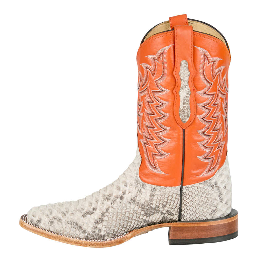 Shop Off White Mens Mario 11 Inch Python Square Toe Cowboy Boots