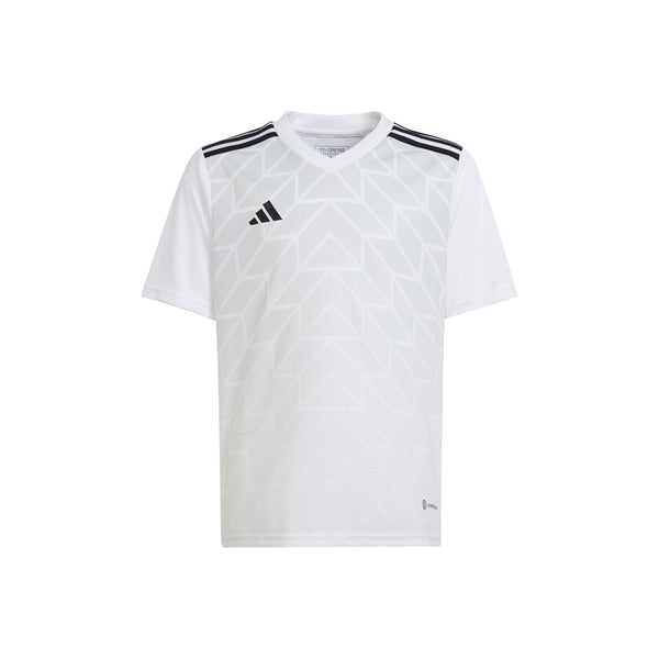 Shop White Boys T Icon 23 V Neck Short Sleeve Soccer Jersey (Youth